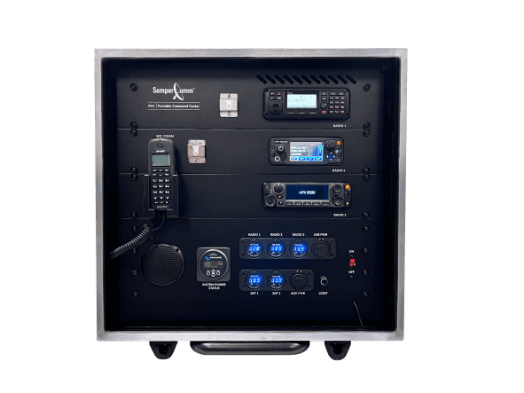 SemperComm Portable Command Center for autonomous communications